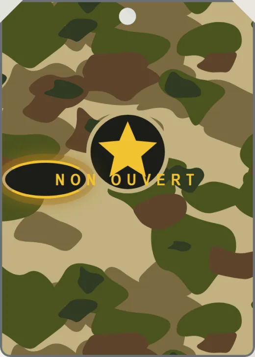 Dos d’une carte pas encore ouverte
