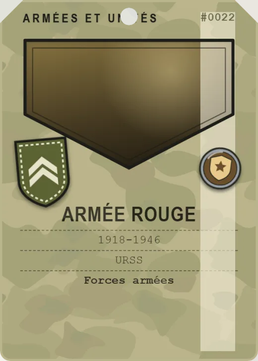 Carte « Armée rouge », rang 2